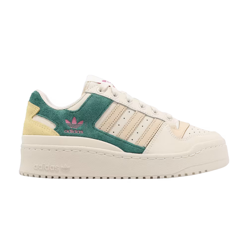 adidas Women's Forum Bold Chalk Sand Strata Green