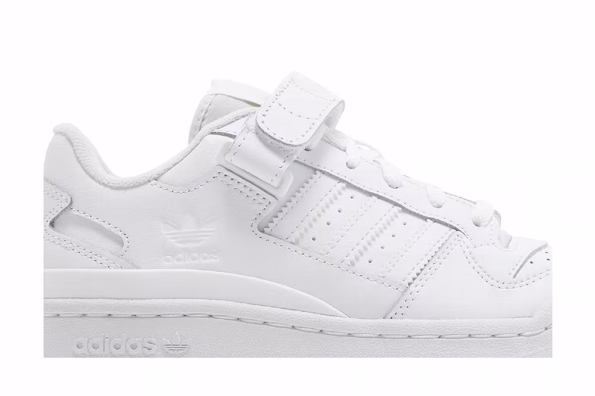 adidas Women's Forum Low Triple White, view 3