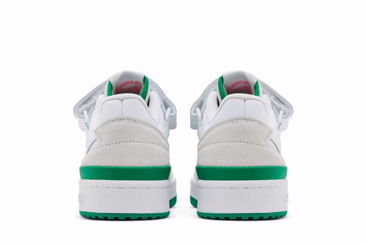 adidas Women's Forum Low White Green Pink, view 7
