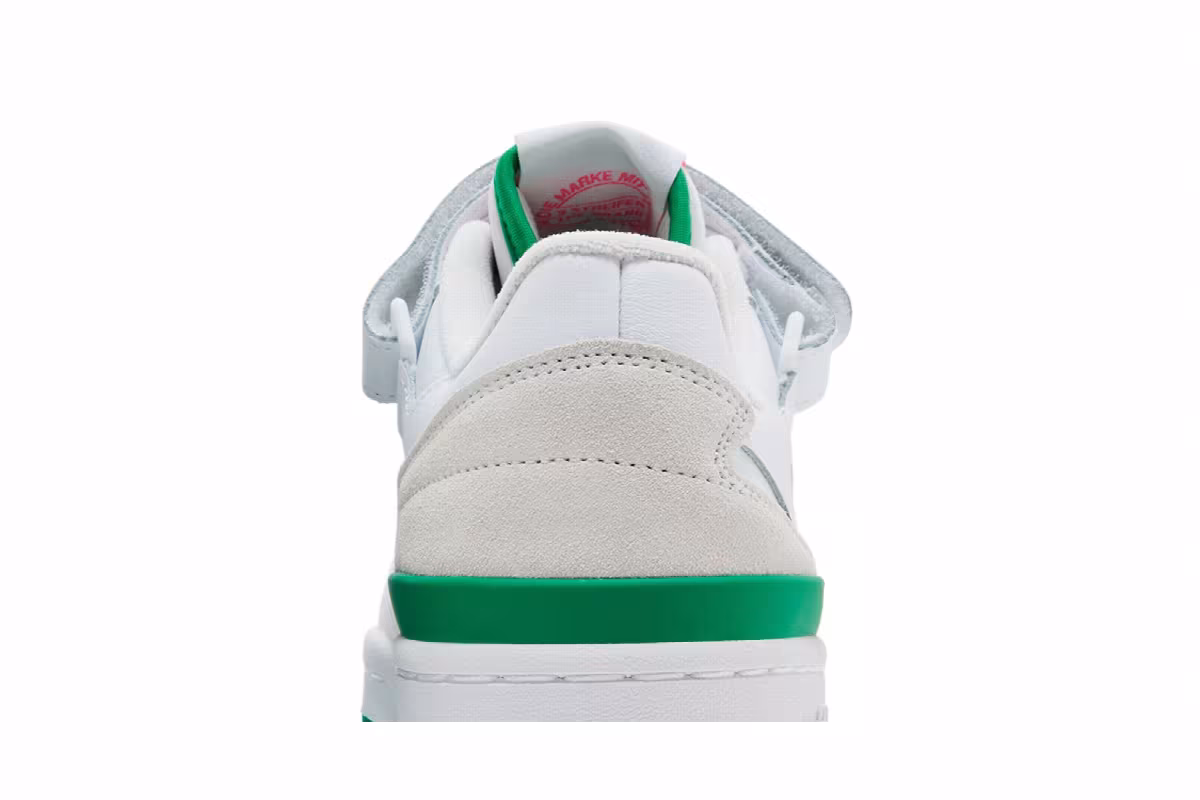 adidas Women's Forum Low White Green Pink, view 8