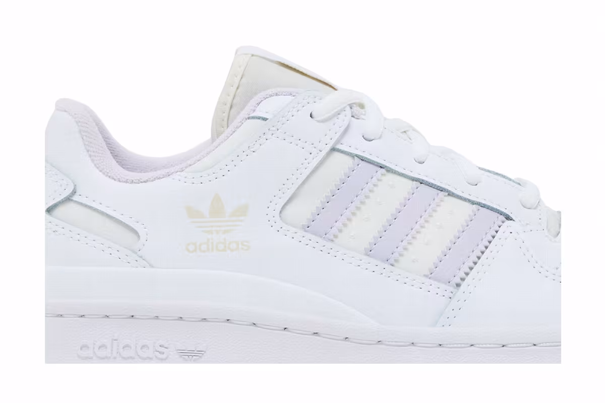 adidas Women's Forum Low CL White Silver Dawn, view 3