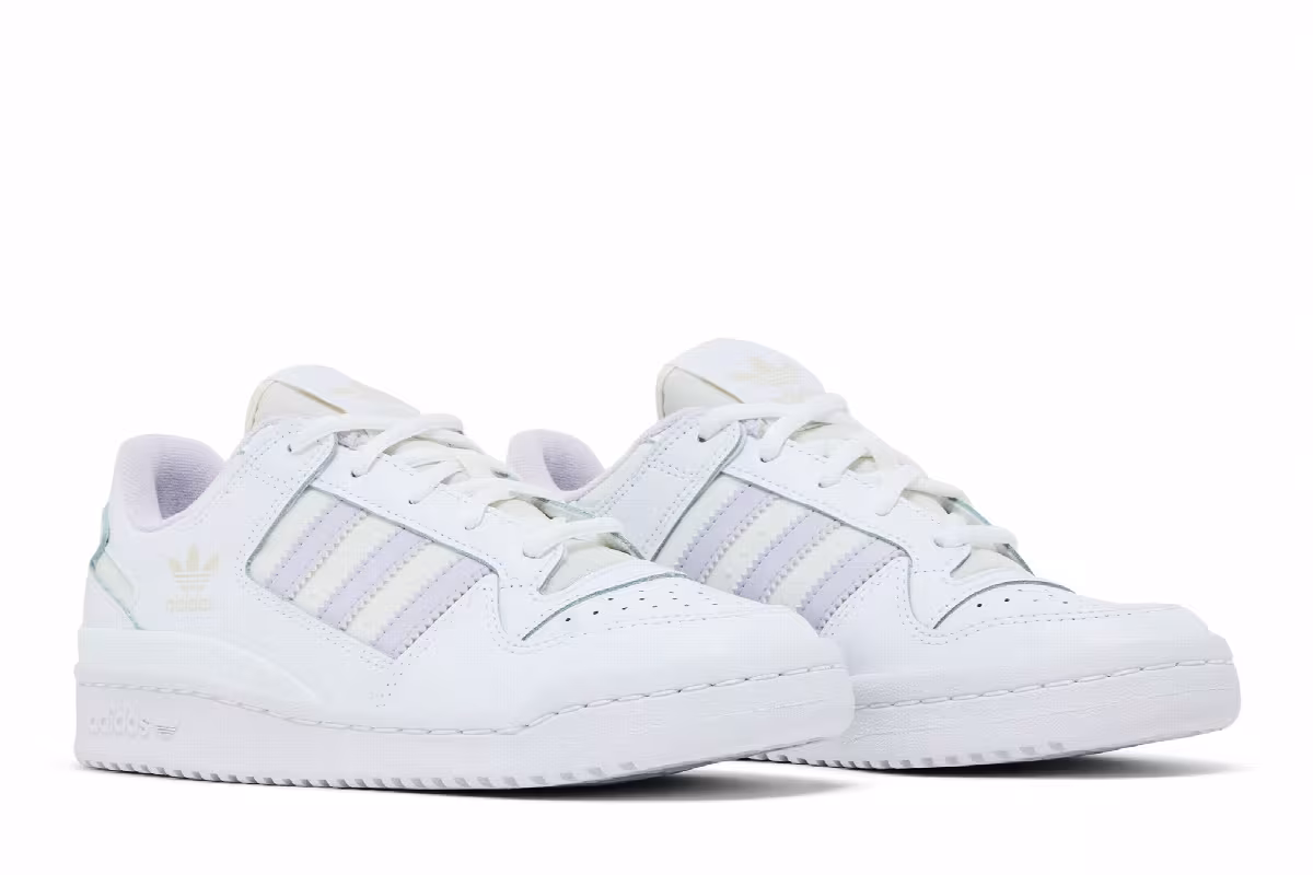 adidas Women's Forum Low CL White Silver Dawn, view 9