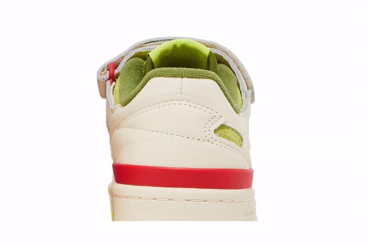 Dr. Seuss x adidas Forum Low J The Grinch - Cream White, view 8