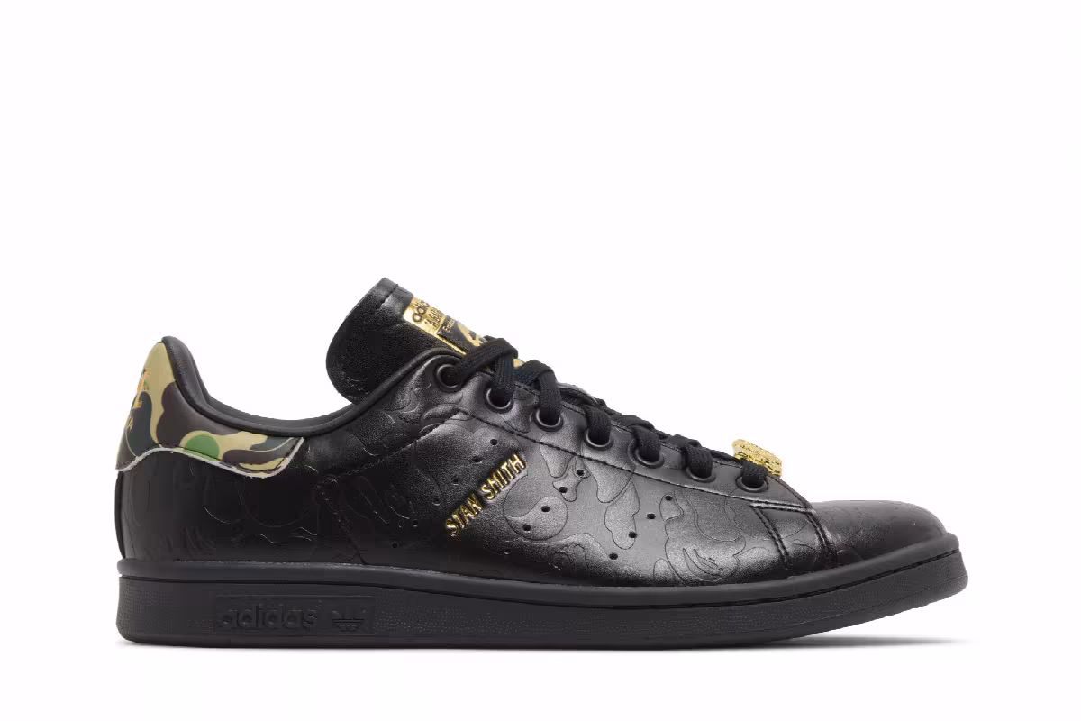 BAPE x adidas Stan Smith 30th Anniversary - Black, view 2