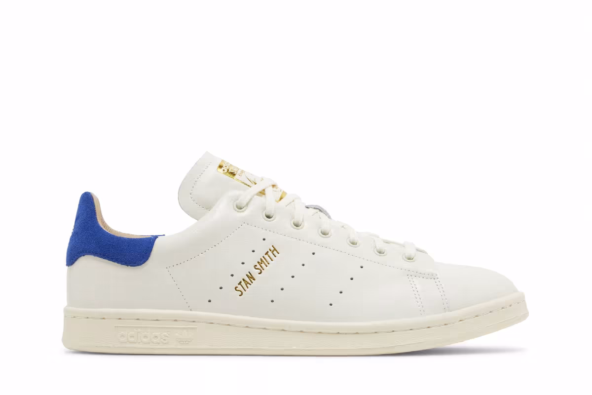adidas Stan Smith Lux Off White Royal Blue, view 2