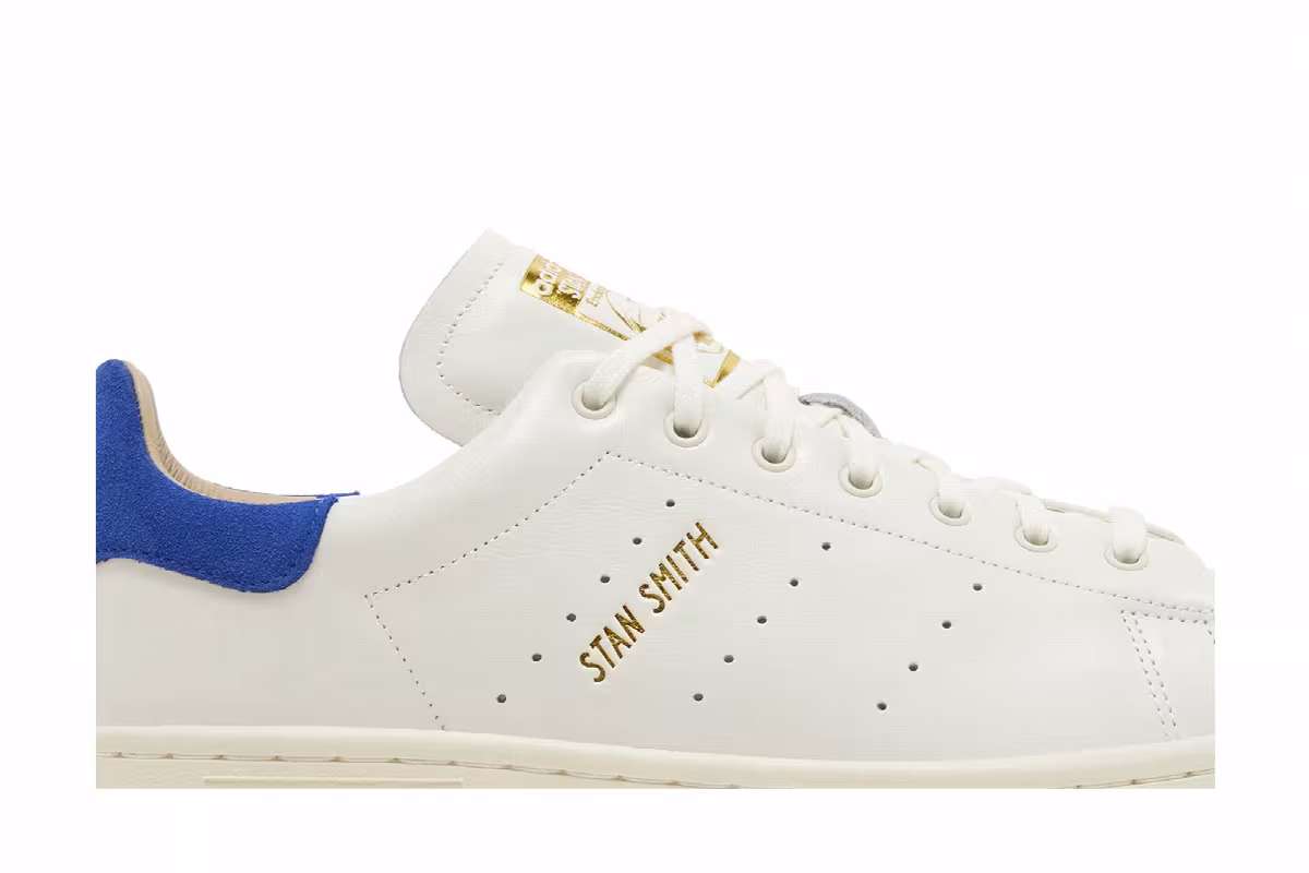 adidas Stan Smith Lux Off White Royal Blue, view 3