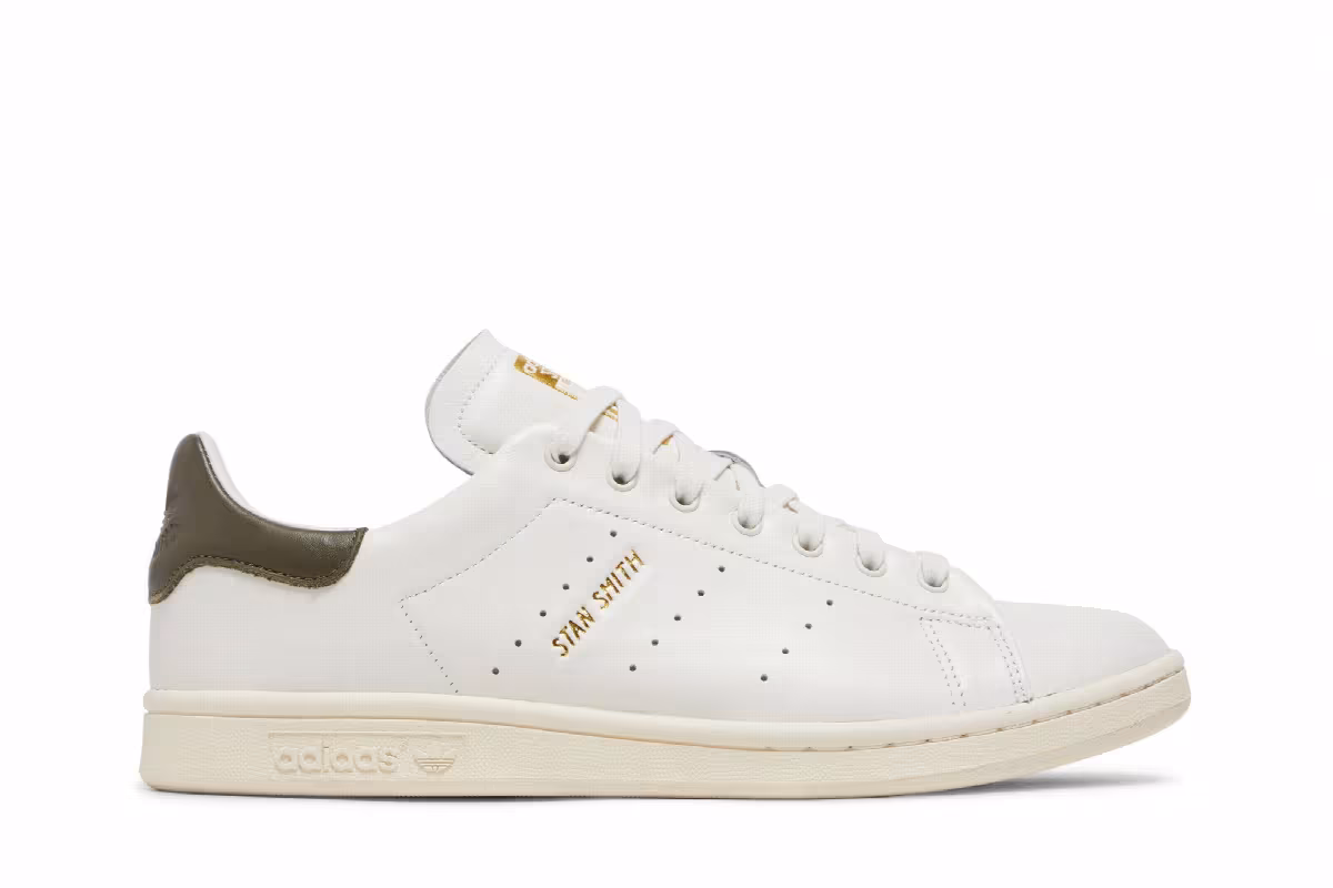 adidas Stan Smith Lux Off White Olive, view 2
