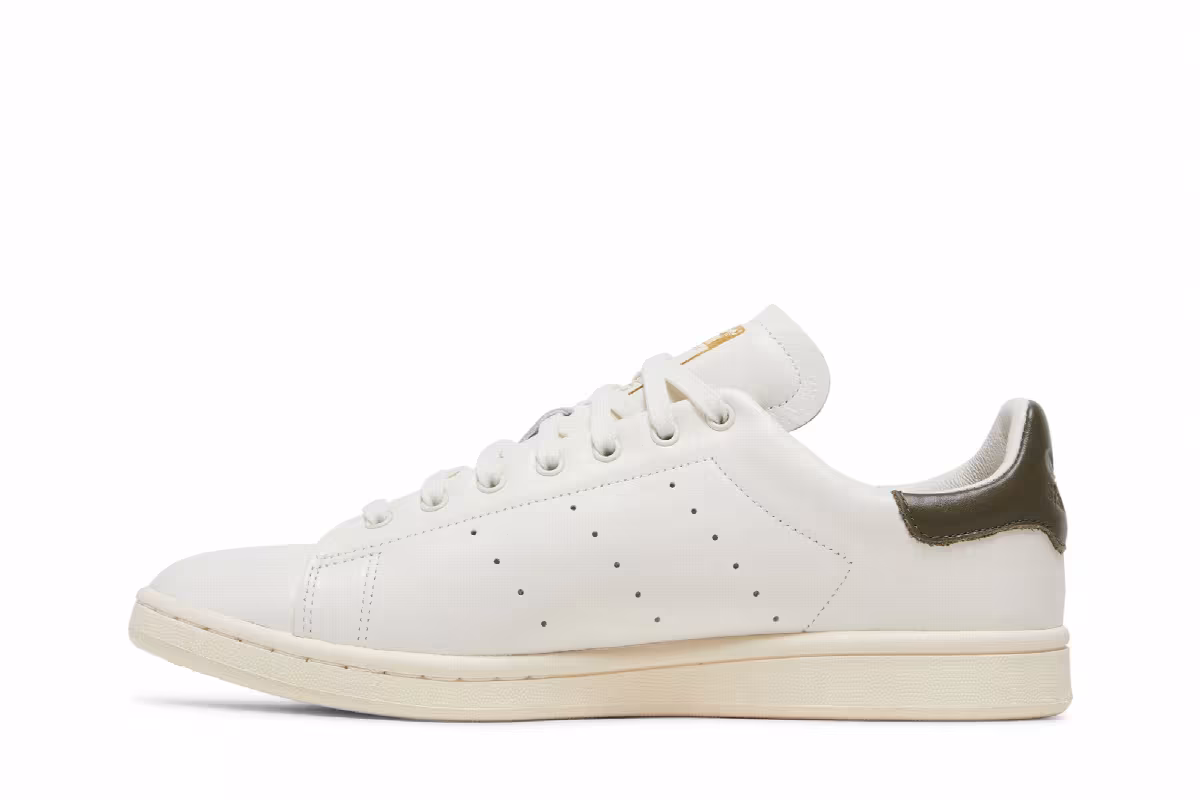 adidas Stan Smith Lux Off White Olive, view 4