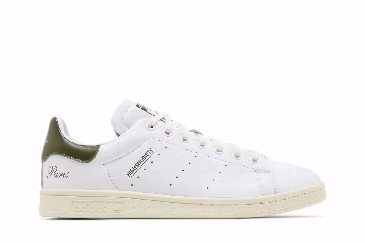 Highsnobiety x adidas Stan Smith Not In Paris - White Green, view 2