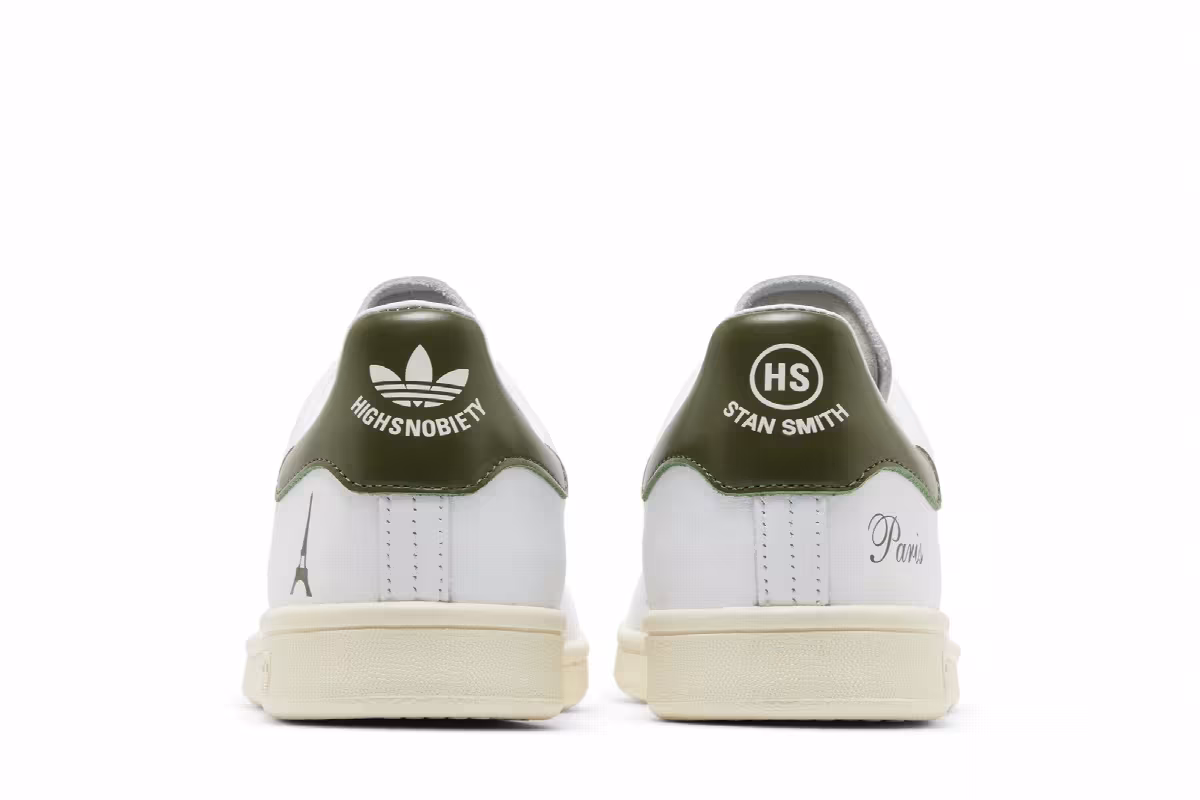 Highsnobiety x adidas Stan Smith Not In Paris - White Green, view 7