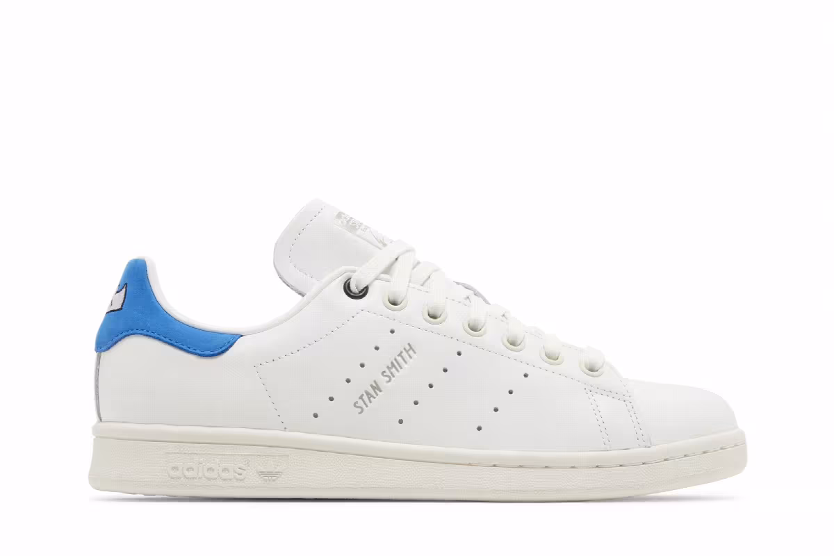adidas Women's Stan Smith White Blue Bird, view 2