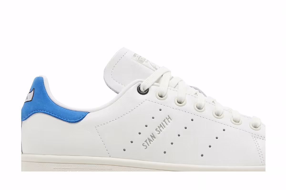 adidas Women's Stan Smith White Blue Bird, view 3