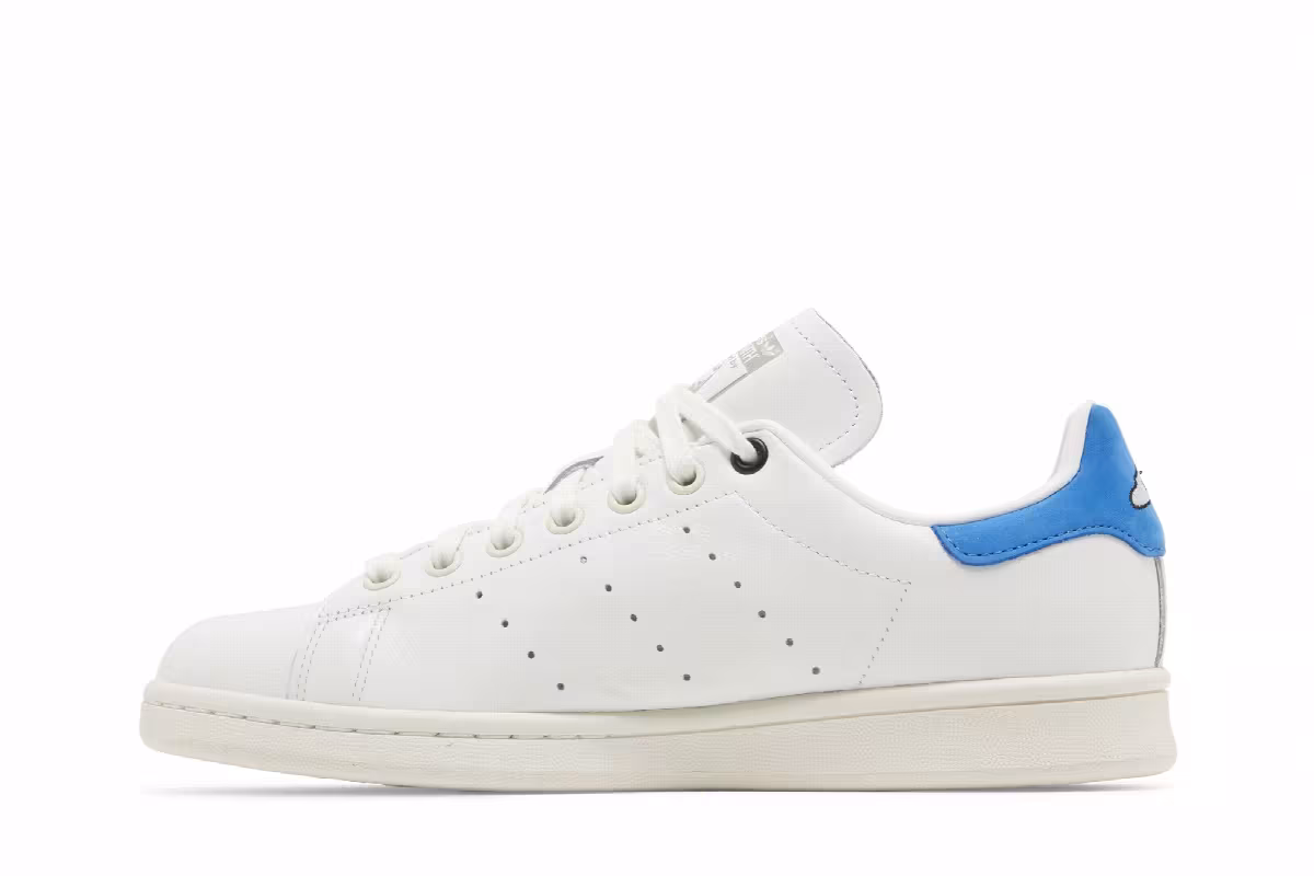 adidas Women's Stan Smith White Blue Bird, view 4
