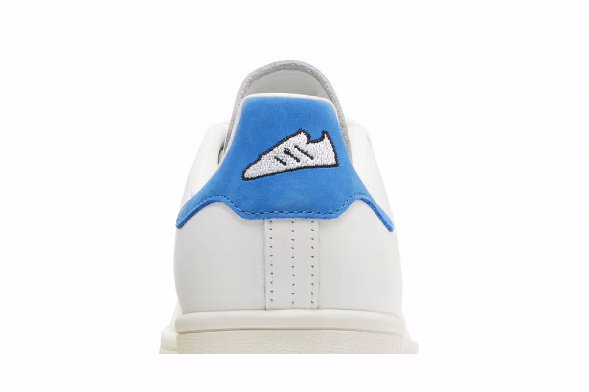 adidas Women's Stan Smith White Blue Bird, view 8