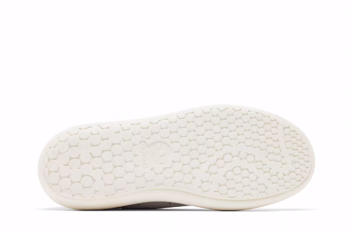 adidas Women's Stan Smith Platform White Green, view 5