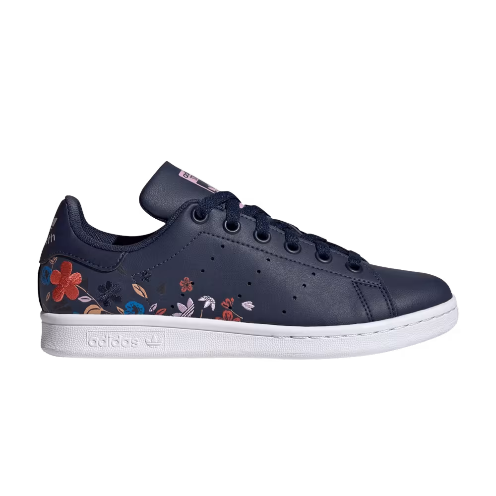 Adidas Stan Smith J Night Indigo Floral