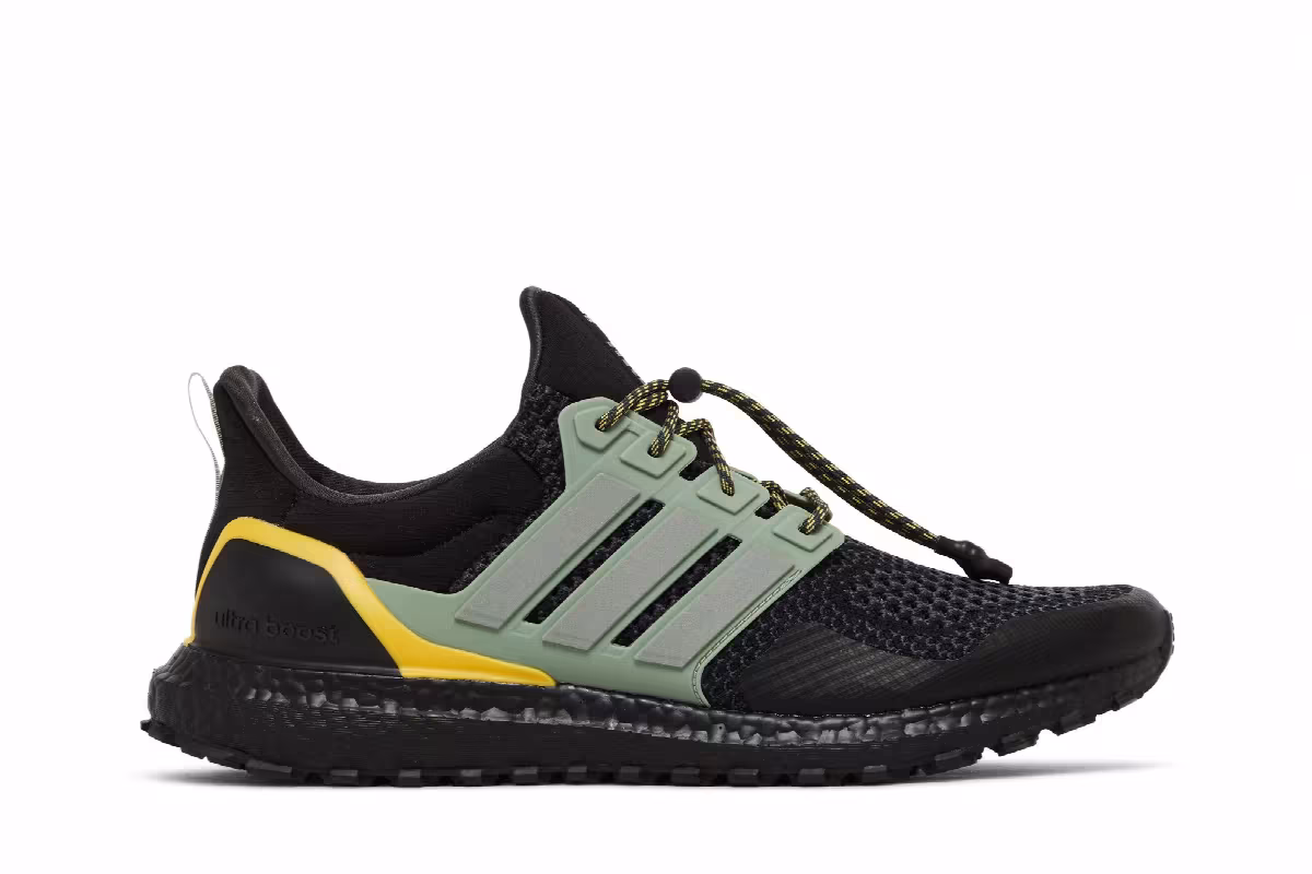 adidas UltraBoost 1.0 Black Silver Green, view 2