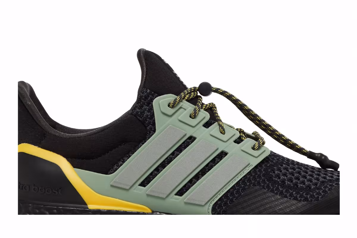 adidas UltraBoost 1.0 Black Silver Green, view 3