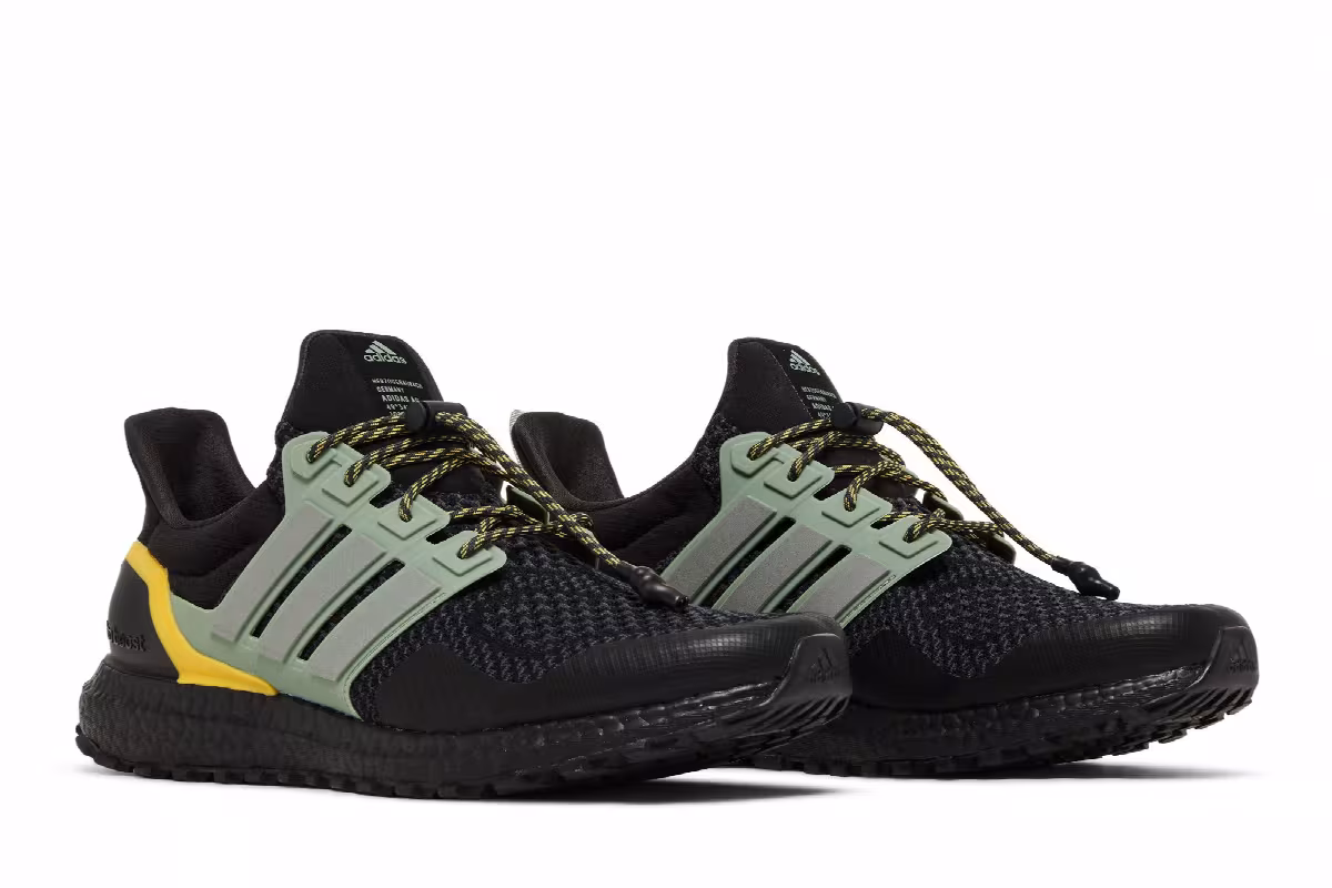 adidas UltraBoost 1.0 Black Silver Green, view 9