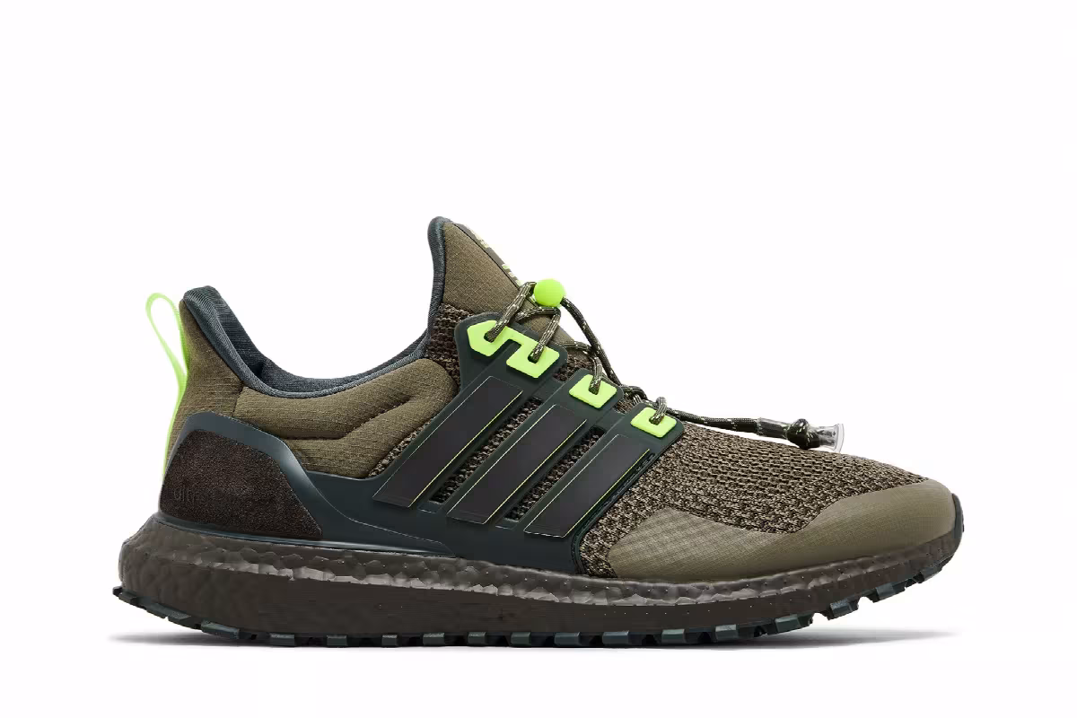 adidas UltraBoost 1.0 ATR Olive Strata Lucid Lemon, view 2