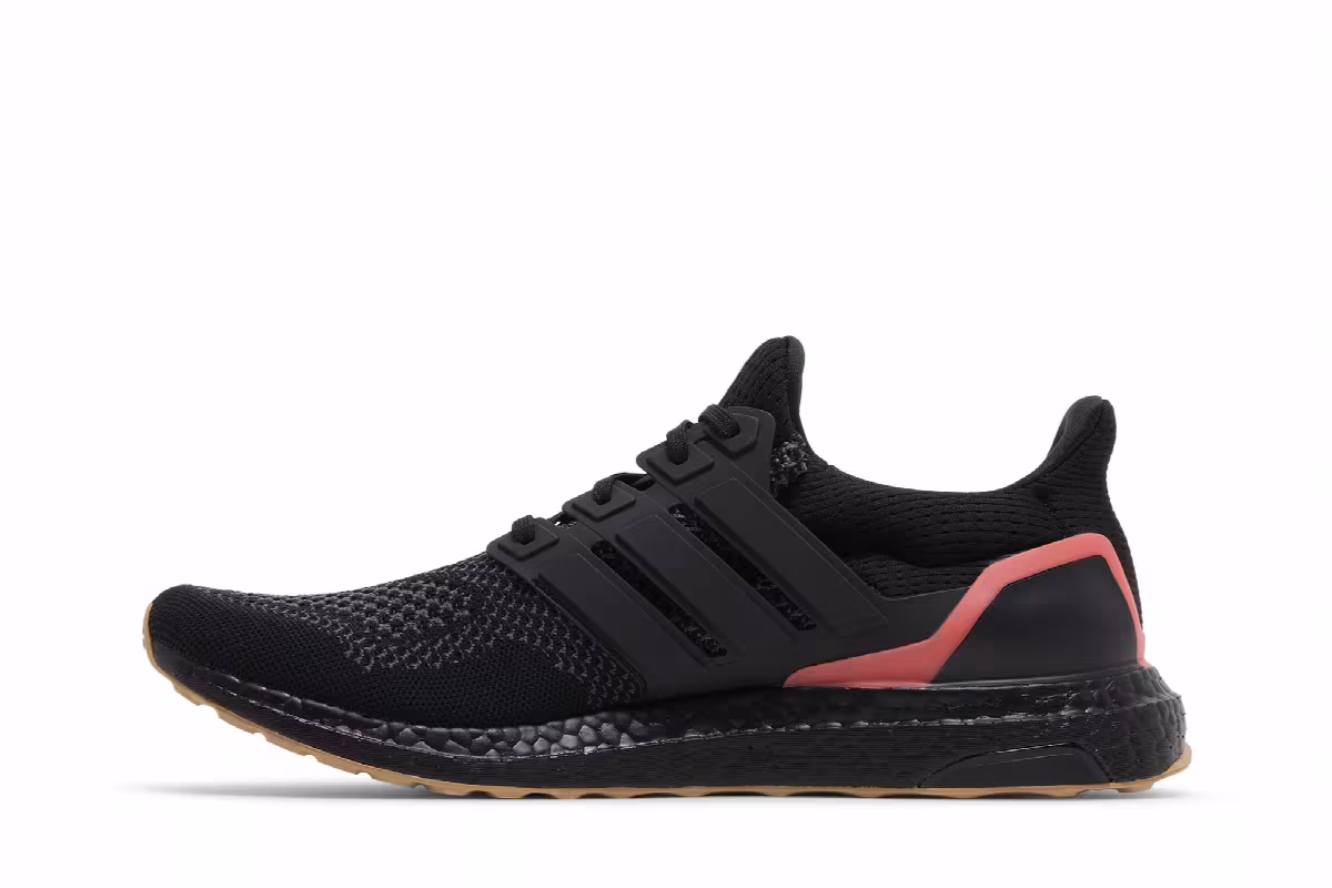 adidas UltraBoost 1.0 Black Solar Red Gum, view 4