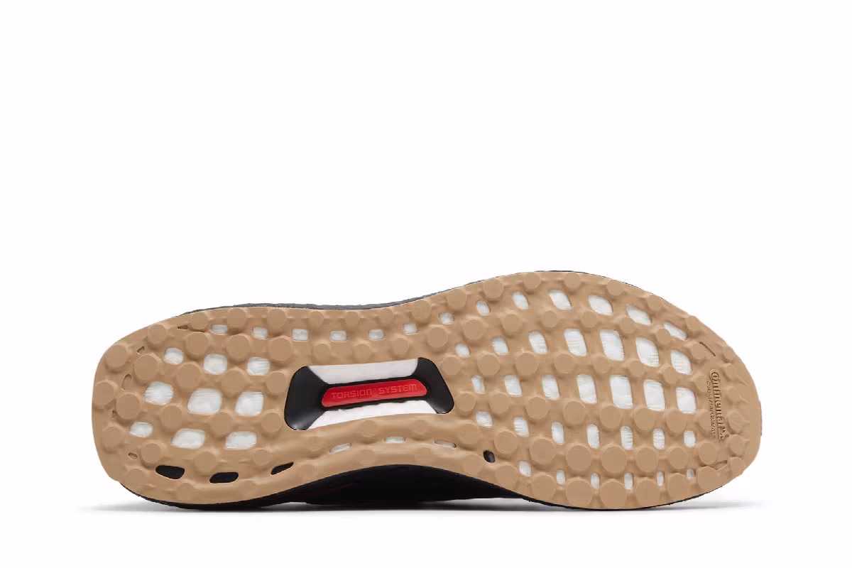 adidas UltraBoost 1.0 Black Solar Red Gum, view 5
