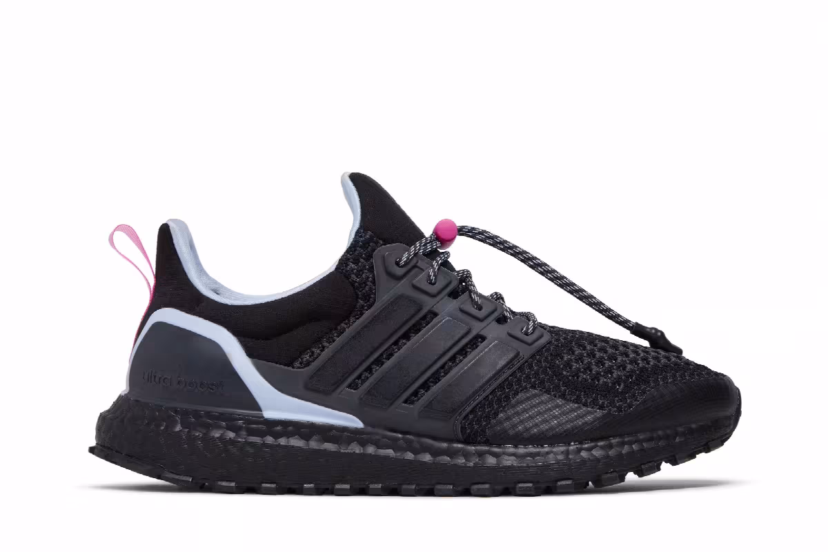 adidas Women's UltraBoost 1.0 Toggle Lacing - Black Blue Dawn, view 2
