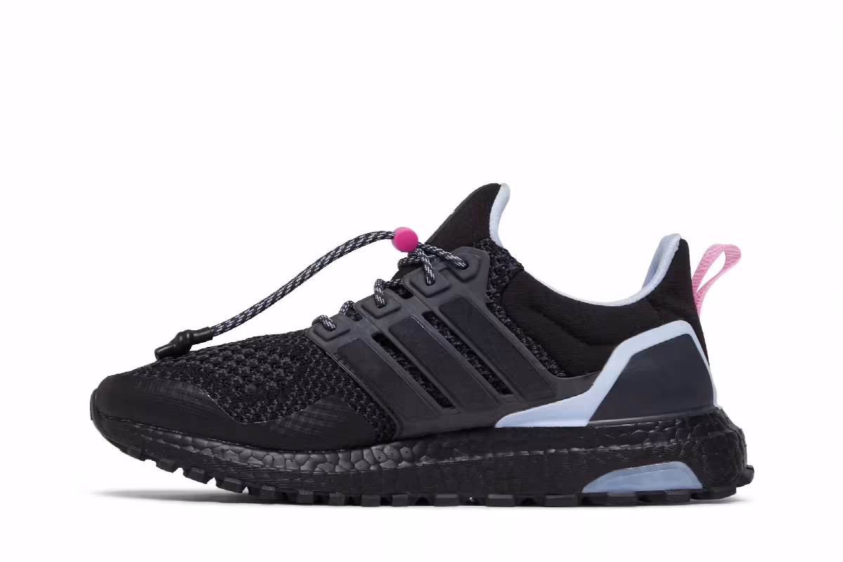 adidas Women's UltraBoost 1.0 Toggle Lacing - Black Blue Dawn, view 4