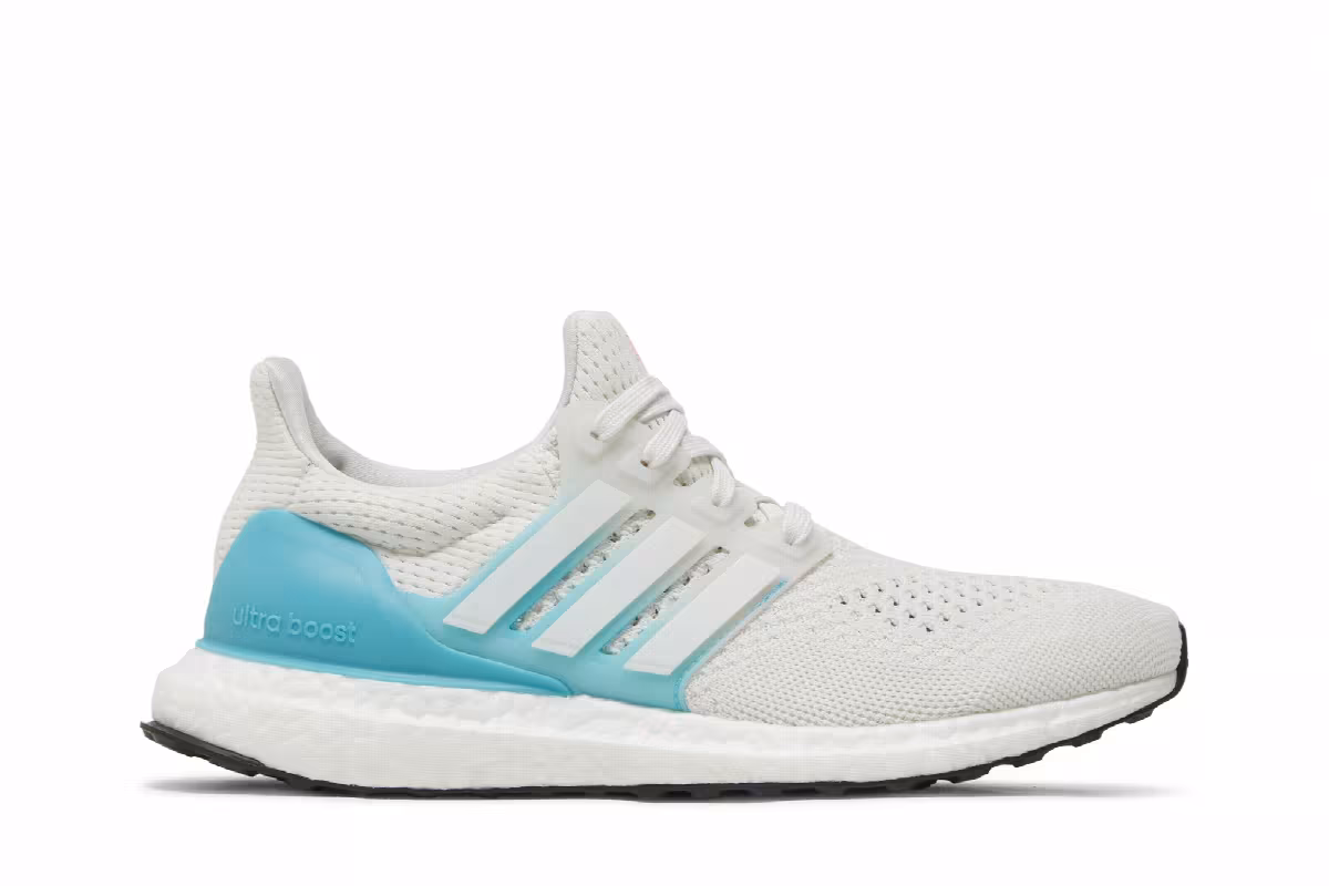 adidas Women's UltraBoost 1.0 White Preloved Blue, view 2