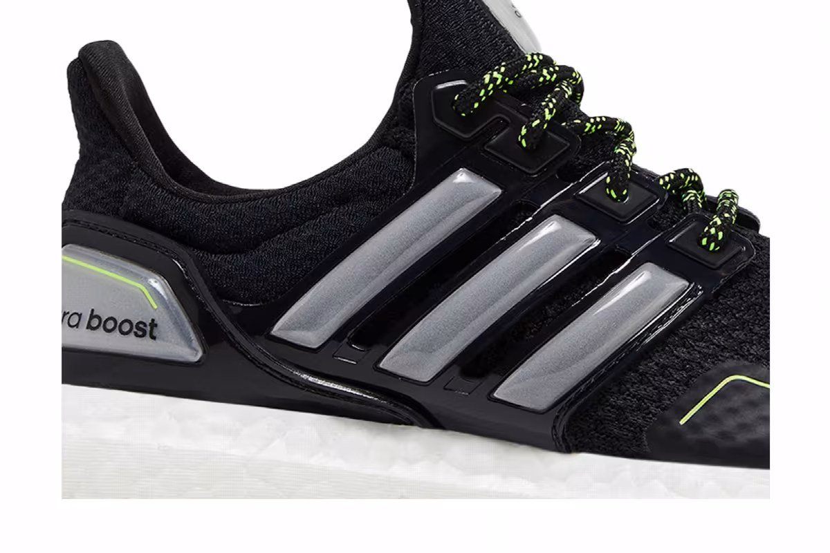 adidas Women's UltraBoost 1.0 Black Team Solar Yellow, view 3