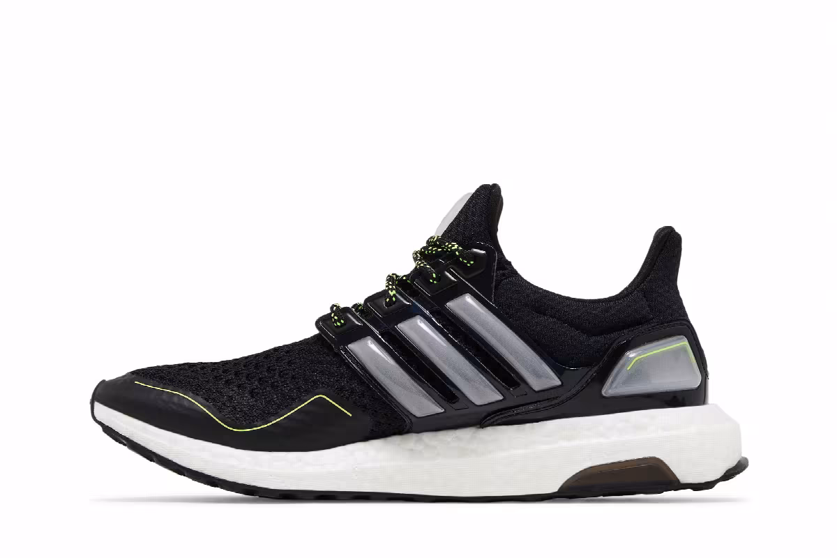 adidas Women's UltraBoost 1.0 Black Team Solar Yellow, view 4