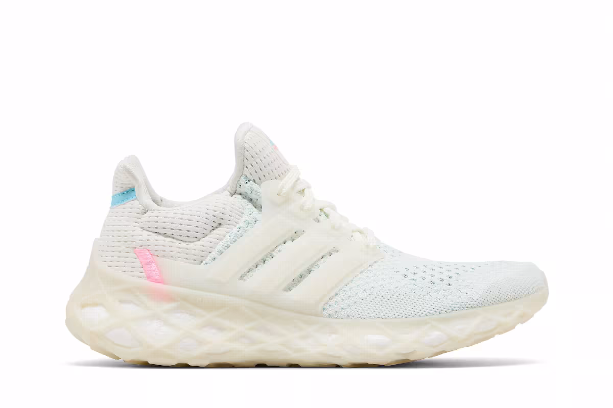 adidas UltraBoost Web DNA J Off White Bliss Blue, view 2