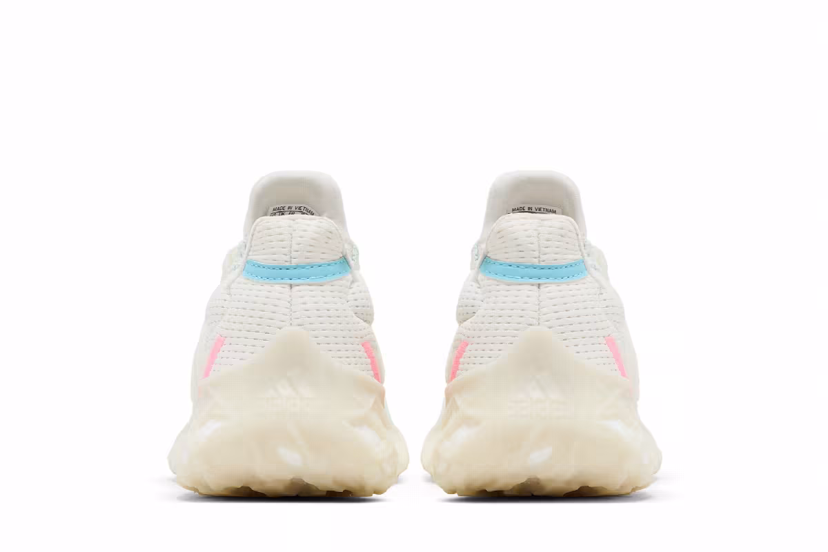 adidas UltraBoost Web DNA J Off White Bliss Blue, view 7
