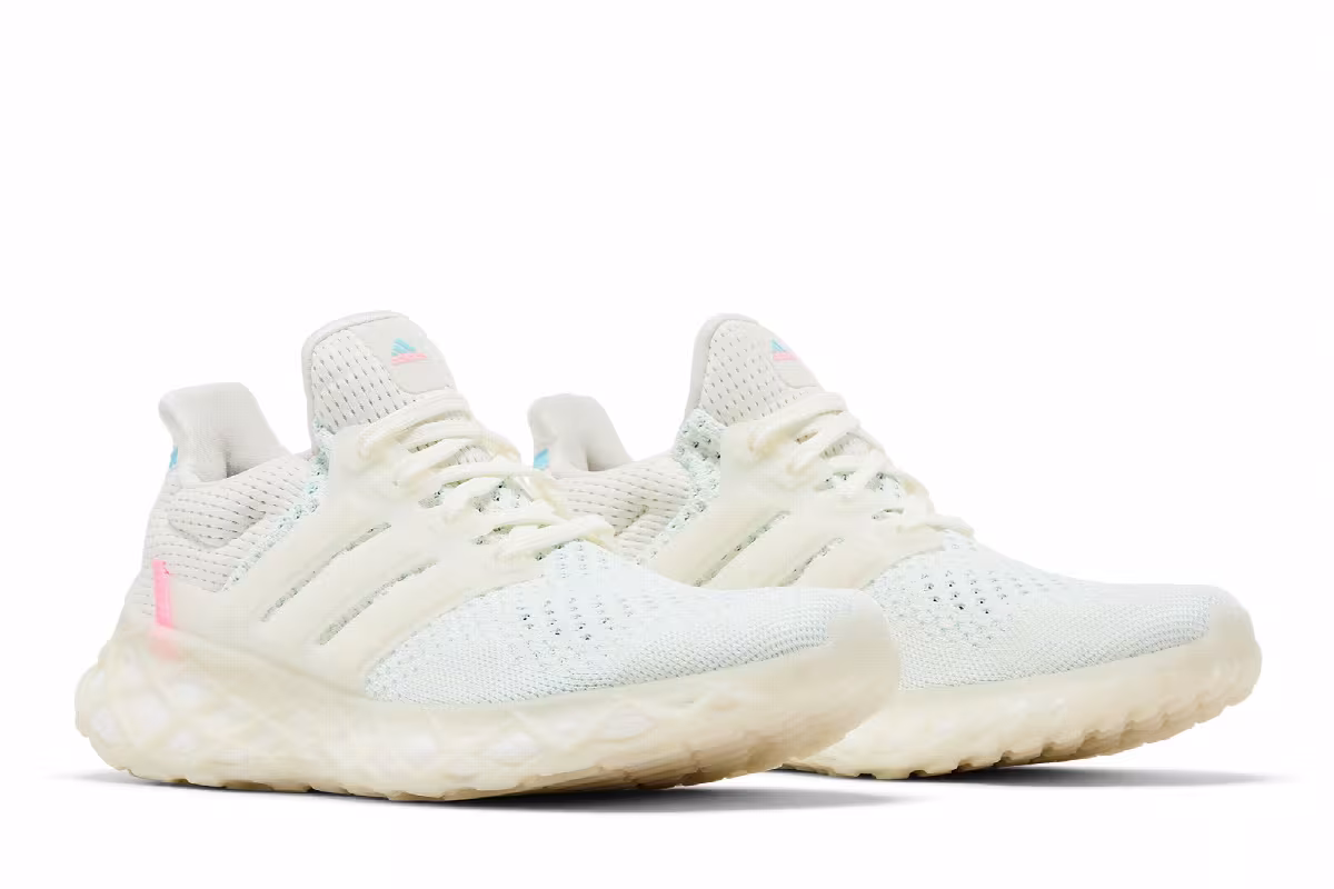 adidas UltraBoost Web DNA J Off White Bliss Blue, view 9