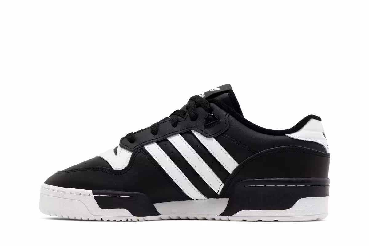adidas Rivalry Low Black White, view 4