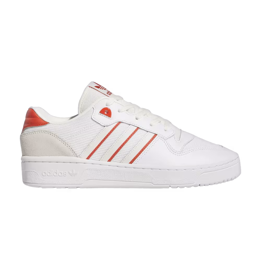 Adidas Rivalry Low White Preloved Red
