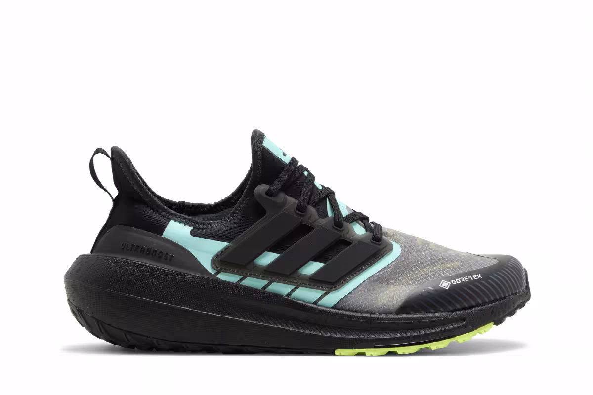 adidas UltraBoost Light GORE-TEX Black Flash Aqua, view 2