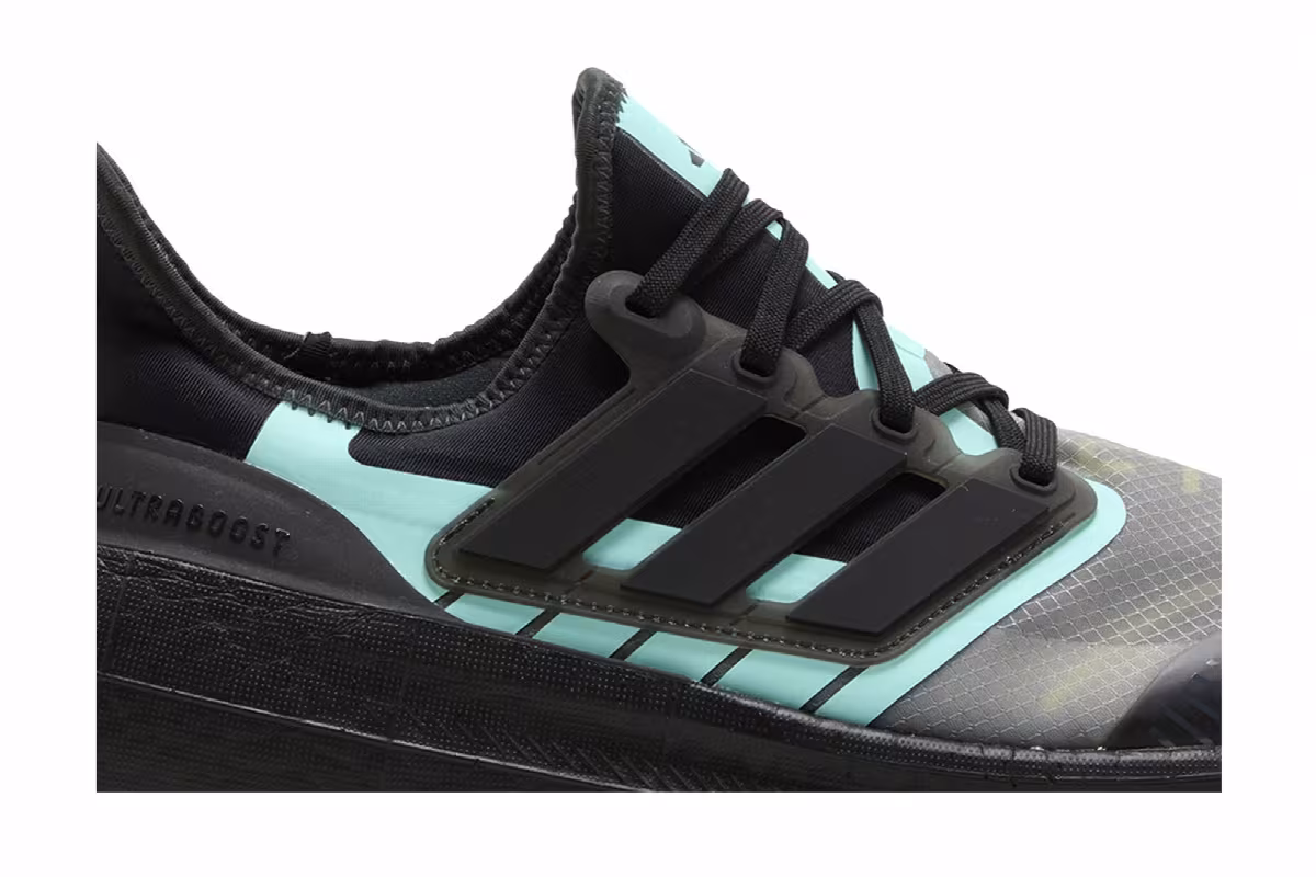 adidas UltraBoost Light GORE-TEX Black Flash Aqua, view 3