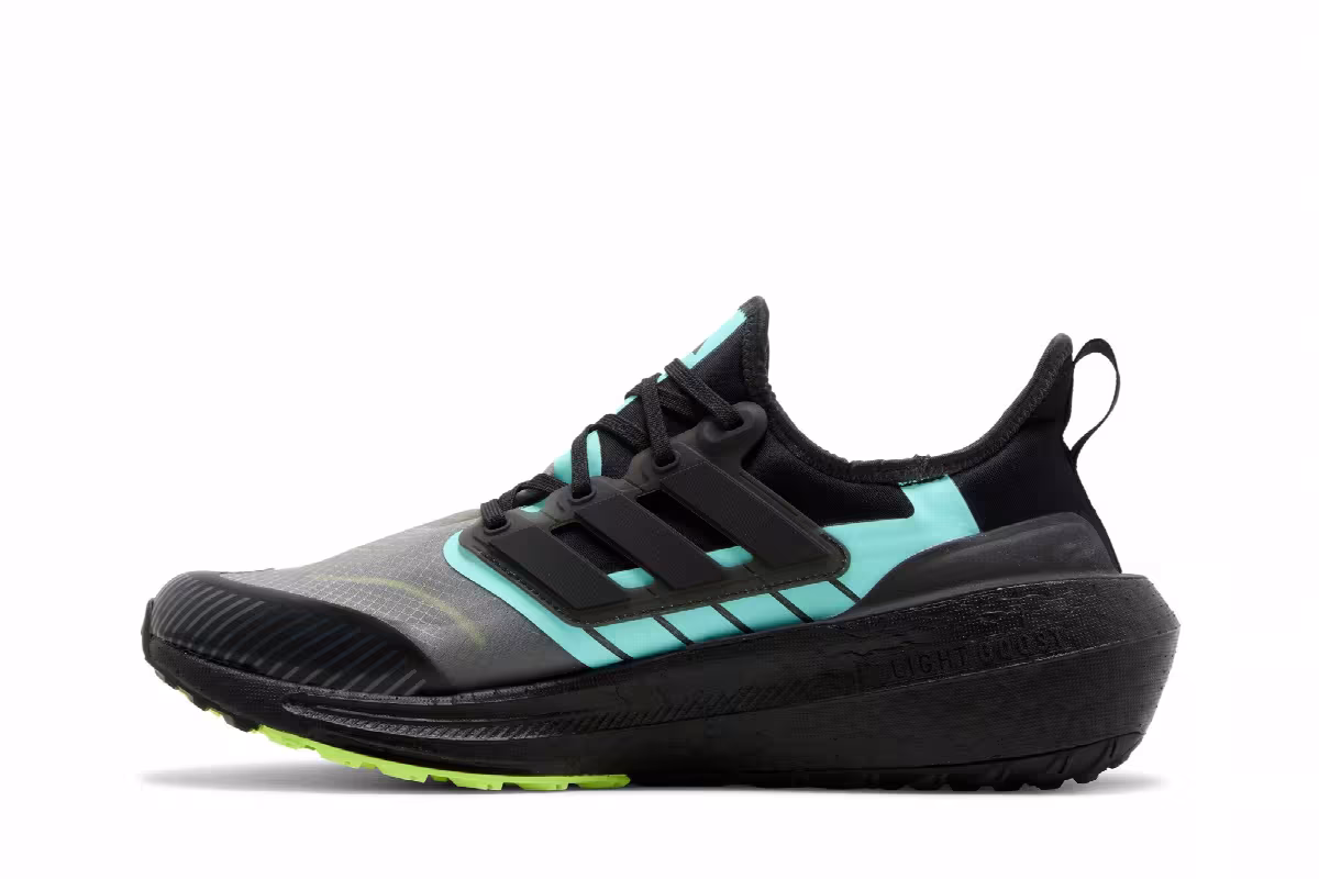 adidas UltraBoost Light GORE-TEX Black Flash Aqua, view 4