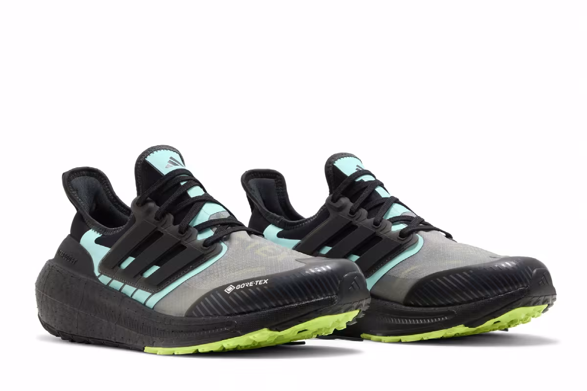 adidas UltraBoost Light GORE-TEX Black Flash Aqua, view 9