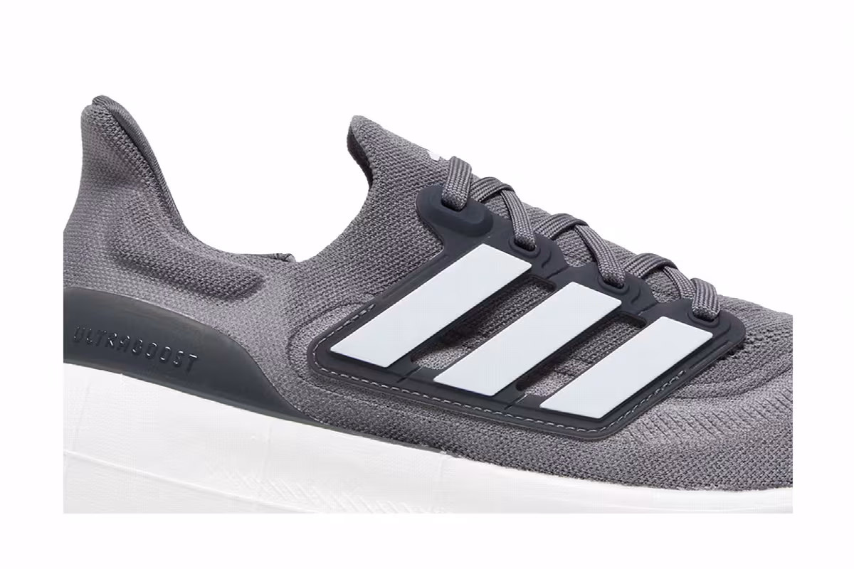 adidas UltraBoost Light Grey White, view 3
