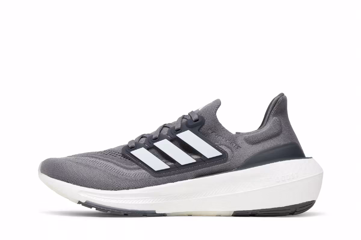 adidas UltraBoost Light Grey White, view 4