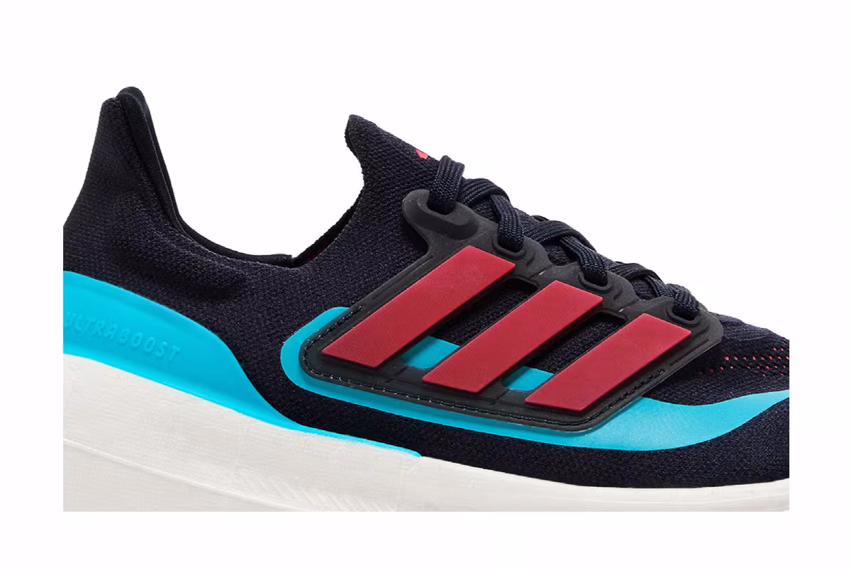 adidas UltraBoost Light Legend Ink Bright Red Cyan, view 3