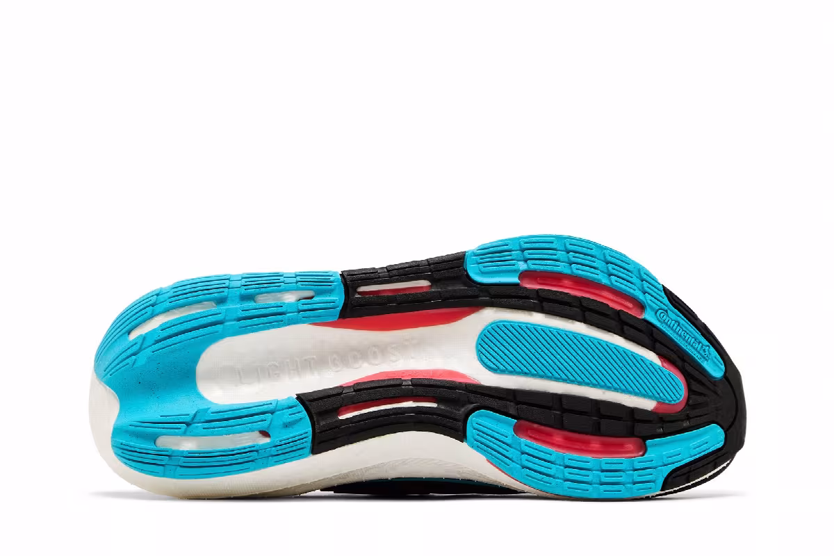 adidas UltraBoost Light Legend Ink Bright Red Cyan, view 5