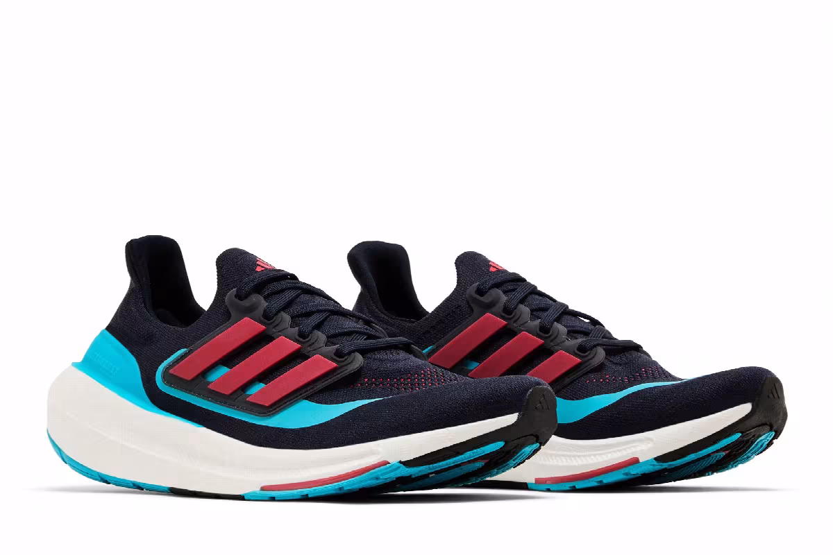 adidas UltraBoost Light Legend Ink Bright Red Cyan, view 9