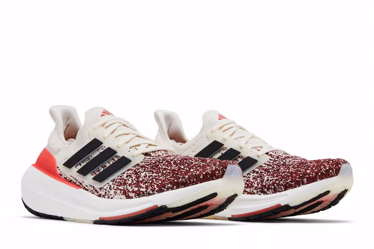 adidas UltraBoost Light Chalk Bright Red Gradient, view 9