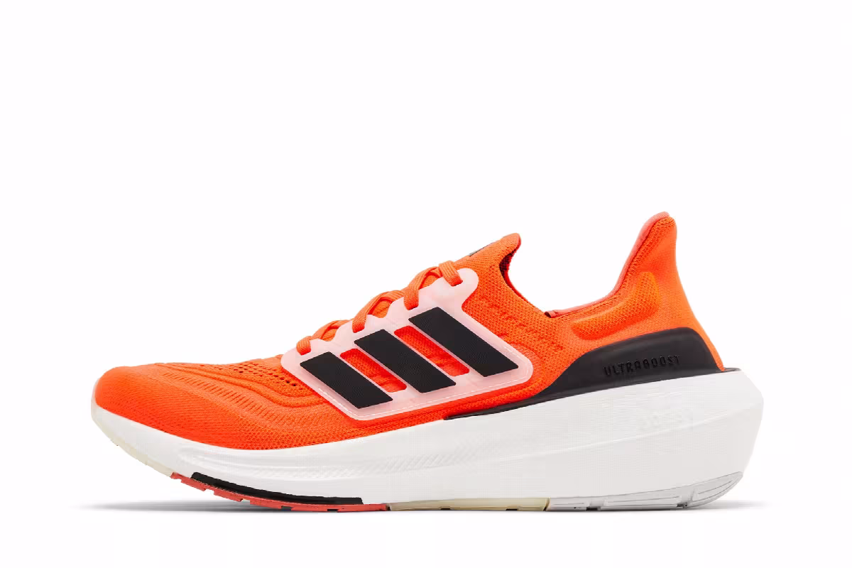 adidas UltraBoost Light Solar Red Black, view 4