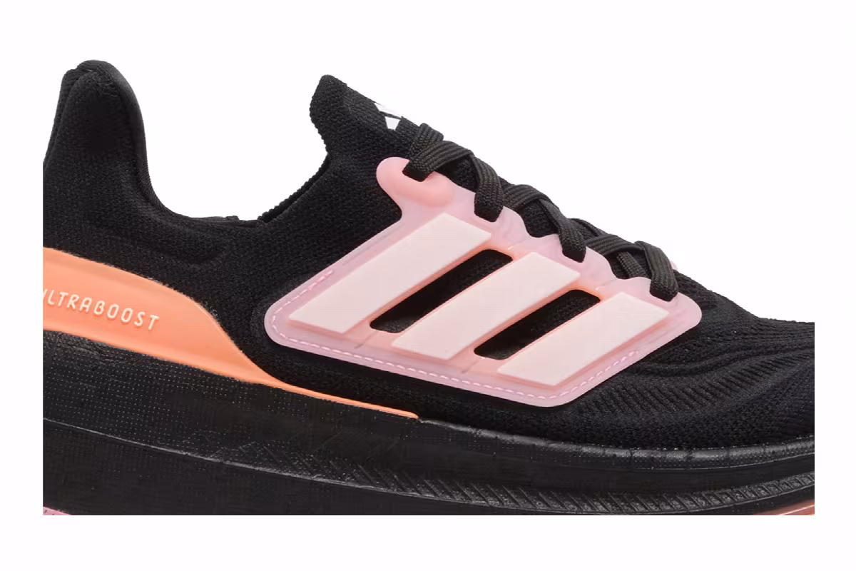 adidas Women's UltraBoost Light Black Beam Pink, view 3
