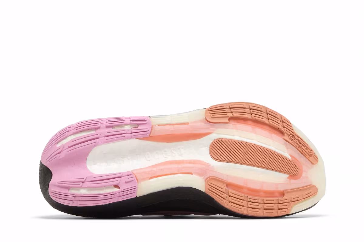 adidas Women's UltraBoost Light Black Beam Pink, view 5