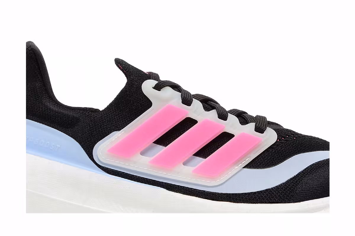 adidas Women's UltraBoost Light Black Lucid Pink, view 3